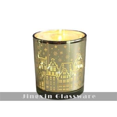 Скляний ароматизований свічник
